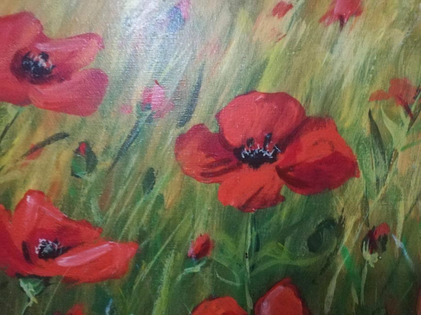 tablou-pictat-maci-barb-detaliu-2