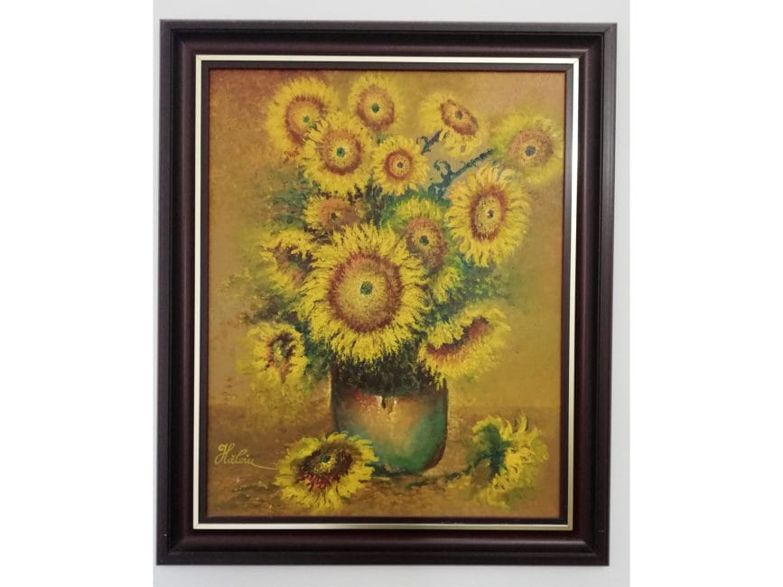 tablou-pictura-ulei-floarea-soarelui-haloiu-new