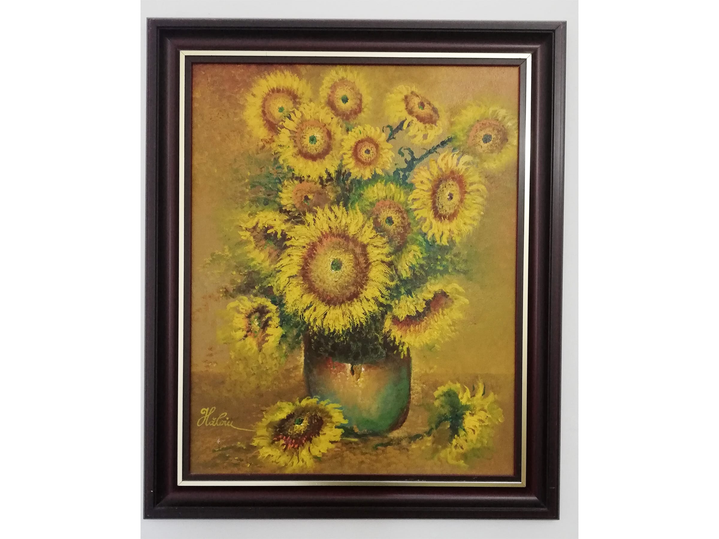 tablou-pictura-ulei-floarea-soarelui-haloiu-new